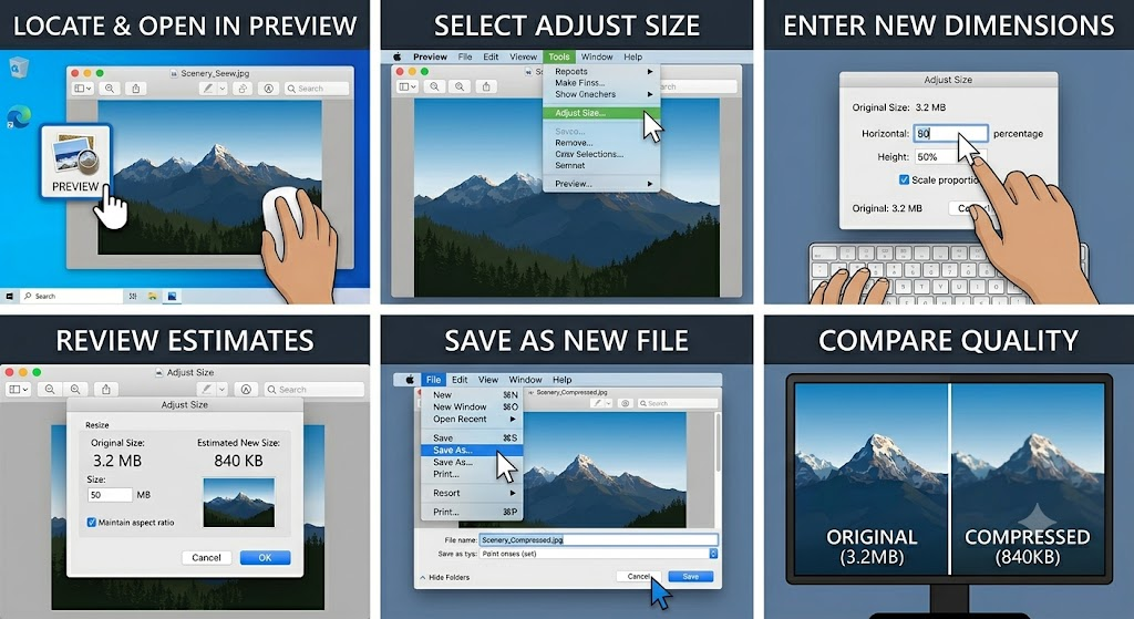 compress images On mac