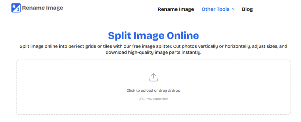 Split Image tool